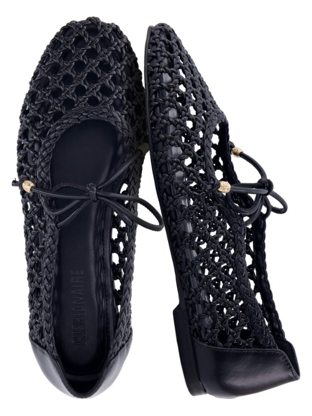 Wesley Woven Lace Up Ballet Flats for Women